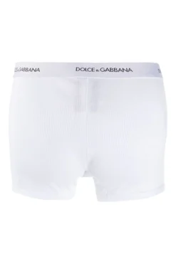 ( New Season ) Dolce & Gabbana Underwear Logo Boxers - White -Cheap Vestureo Store 9c0a04b5c612fdfee500328520157f29