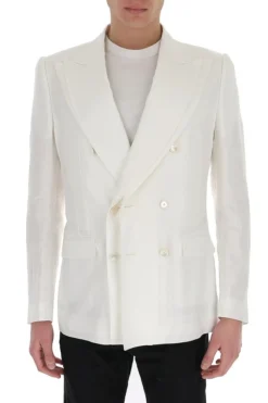 Dolce & Gabbana Double-Breasted Blazer - White