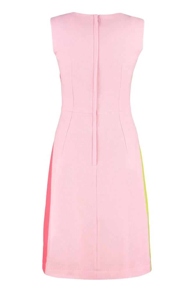 Dolce & Gabbana Colour-Block Crepe Dress - Multi 2 Dolce & Gabbana Colour-Block Crepe Dress - Multi - Image 2