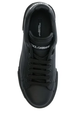 ( New Season ) Dolce & Gabbana Portofino Sneakers - Black -Cheap Vestureo Store 9c49fb575c872798718c13294d128243