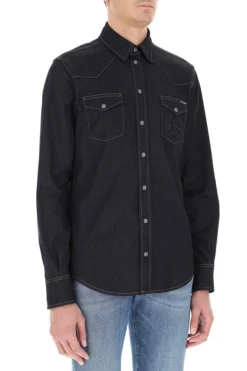 Dolce & Gabbana Buttoned Denim Shirt - Blue -Cheap Vestureo Store 9c4e545acdc2b0b3a1b39a6028e1b327