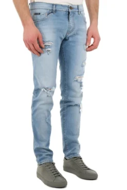 ( New Season ) Dolce & Gabbana Distressed Skinny Jeans - Blue -Cheap Vestureo Store 9c4fc423832c9ad2f4c85c52b04832ff