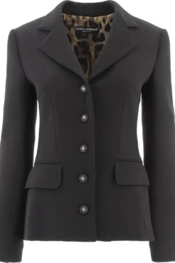 Dolce & Gabbana Single Breasted Jacket - Black
