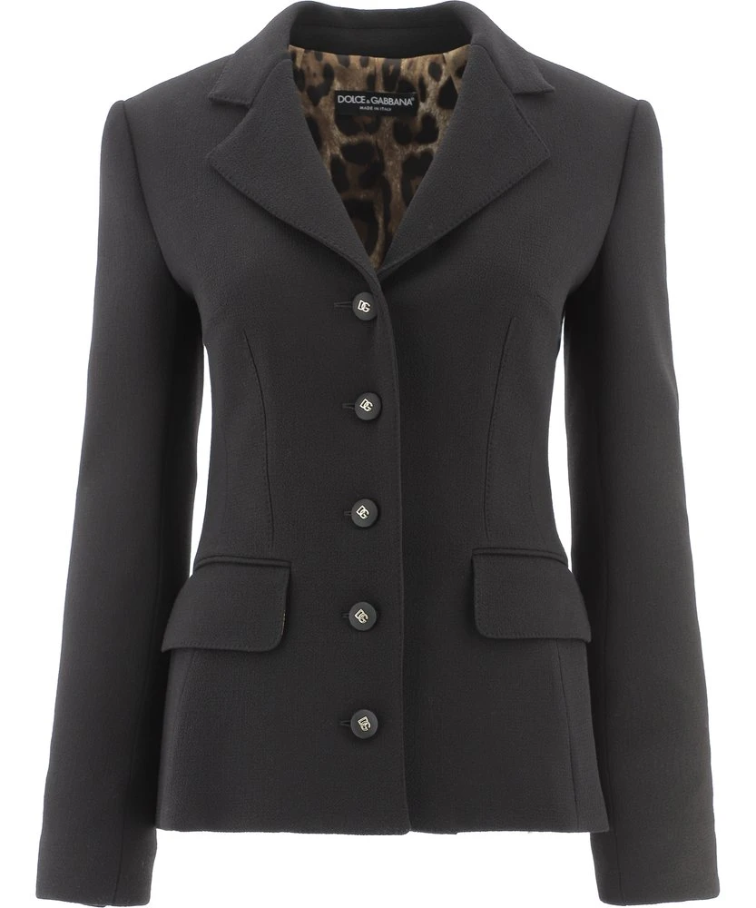 Dolce & Gabbana Single Breasted Jacket - Black 1 Dolce & Gabbana Single Breasted Jacket - Black
