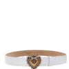 ( New Season ) Dolce & Gabbana Devotion Belt - White