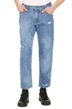 Dolce & Gabbana Bleached Effect Jeans - Blue -Cheap Vestureo Store 9db95032818acaf47abdefb02834313c
