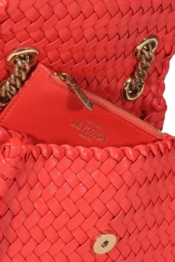 Dolce & Gabbana Devotion Woven Small Shoulder Bag - Red -Cheap Vestureo Store 9e22f097709550298aca5e7df274e0c7