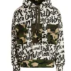 ( New Season ) Dolce & Gabbana Camouflage Print Drawstring Hoodie - Multi