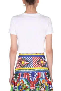 Dolce & Gabbana Logo Printed T-Shirt - White -Cheap Vestureo Store 9ecb59ce9f10c4de3be6178e56e392e2