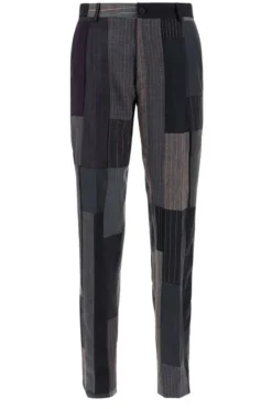 Dolce & Gabbana Patchwork Tapered Leg Trousers - Multi