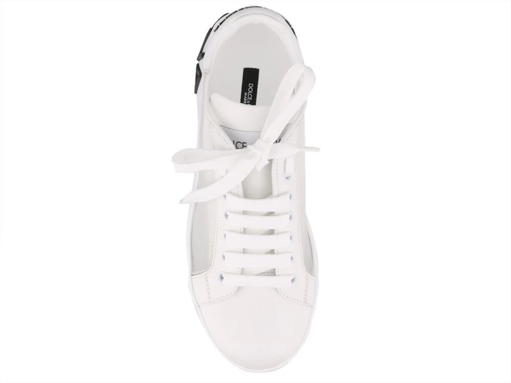 Dolce & Gabbana Portofino Lace-Up Sneakers - White 3 Dolce & Gabbana Portofino Lace-Up Sneakers - White - Image 3