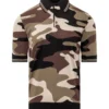 ( New Season ) Dolce & Gabbana Camouflage Intarsia Short-Sleeved Polo Shirt - Multi
