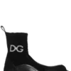Dolce & Gabbana DG Logo Ankle Boots - Black