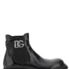 Dolce & Gabbana DG Logo Boots - Black