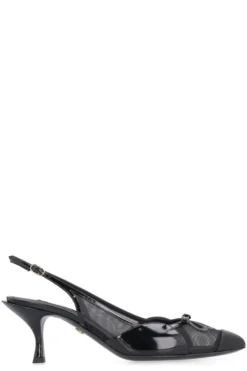 Dolce & Gabbana Bow Slingback Pumps - Black