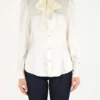 Dolce & Gabbana Bow Detailed Shirt - White