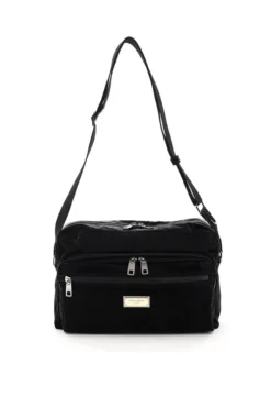 Dolce & Gabbana Logo Plaque Shoulder Bag - Black