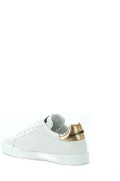 ( New Season ) Dolce & Gabbana Portofino Crest Sneakers - White -Cheap Vestureo Store a281f7a6047d04dc42d680da67c3a58d