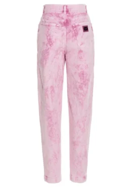 ( New Season ) Dolce & Gabbana Logo Patch Tie-Dye Jeans - Pink -Cheap Vestureo Store a2d098b3b60fafc1d8e554a74f1bf826