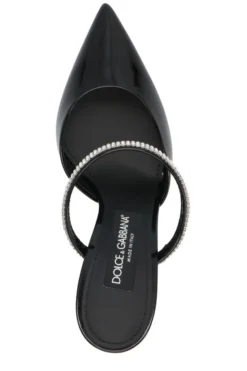 ( New Season ) Dolce & Gabbana Embellished Pointed Toe Mules - Black -Cheap Vestureo Store a317a0ebe41cc0e17ae9488c77f16d6c