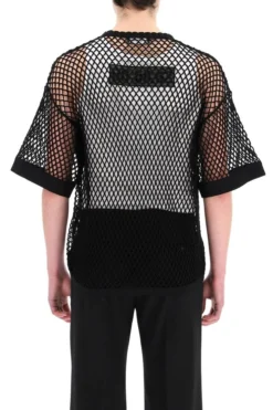 ( New Season ) Dolce & Gabbana Logo Patch Mesh Crewneck T-Shirt - Black 6 ( New Season ) Dolce & Gabbana Logo Patch Mesh Crewneck T-Shirt - Black -Cheap Vestureo Store a466061d74129994c063db93c044258f