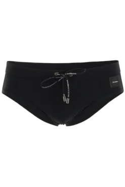 Dolce & Gabbana Drawstring Swim Briefs - Black