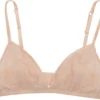 ( New Season ) Dolce & Gabbana Jacquard Logo Detailed Bra - Beige