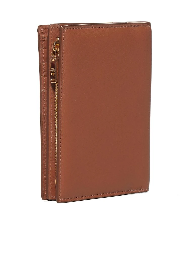 Dolce & Gabbana Logo Plaque Wallet - Brown 2 Dolce & Gabbana Logo Plaque Wallet - Brown - Image 2