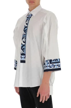 Dolce & Gabbana Majolica Print Shirt - White -Cheap Vestureo Store a4aed4a159b533ca46ef1ab986a5c323