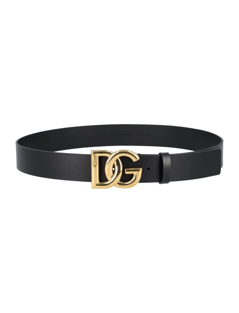 ( New Season ) Dolce & Gabbana DG Logo Buckle Belt - Black 1 ( New Season ) Dolce & Gabbana DG Logo Buckle Belt - Black