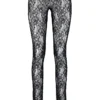 ( New Season ) Dolce & Gabbana Floral Lace Detailed Leggings - Black
