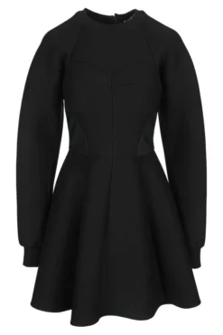 Dolce & Gabbana Technical Jersey Mini Dress - Black