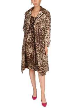 Dolce & Gabbana Animal Print Double Breasted Trench Coat - Multi 10 Dolce & Gabbana Animal Print Double Breasted Trench Coat - Multi -Cheap Vestureo Store a595844a344c12d90e8d9f92956ac28c