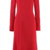Dolce & Gabbana Scoop Neck Midi Dress - Red