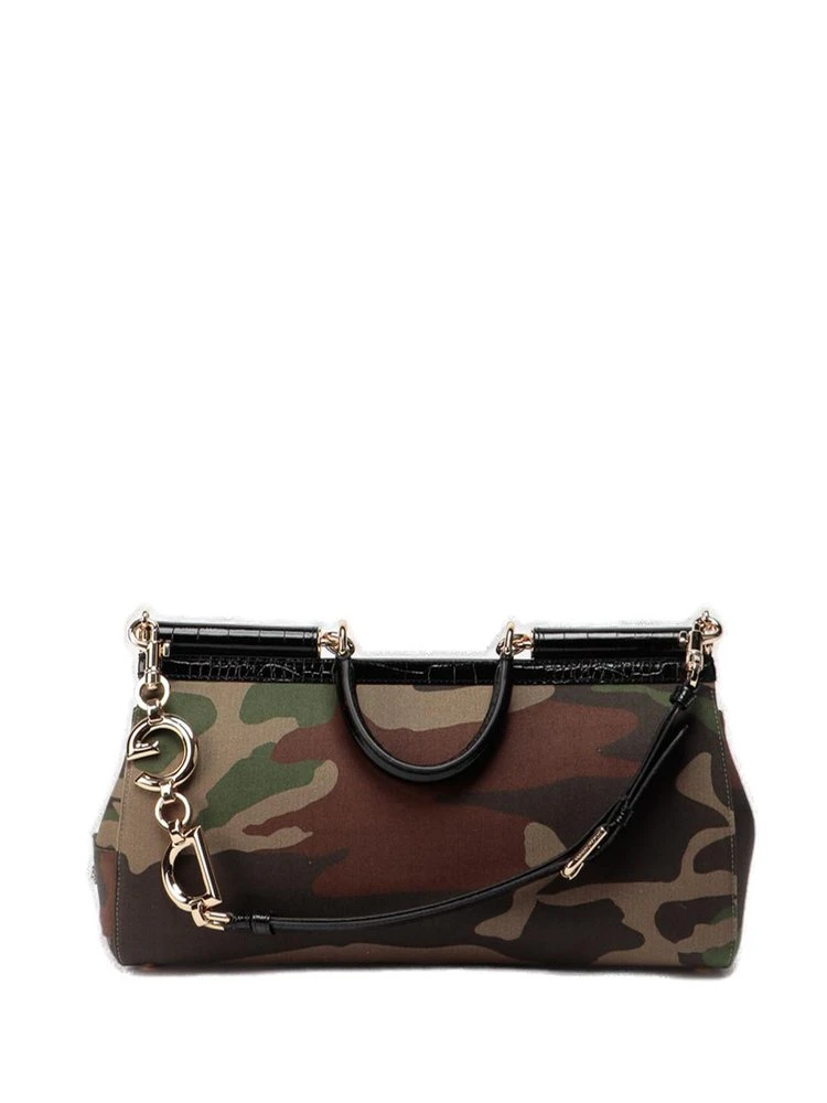 ( New Season ) Dolce & Gabbana Logo Plaque Camouflage Pattern Tote Bag - Multi 2 ( New Season ) Dolce & Gabbana Logo Plaque Camouflage Pattern Tote Bag - Multi - Image 2