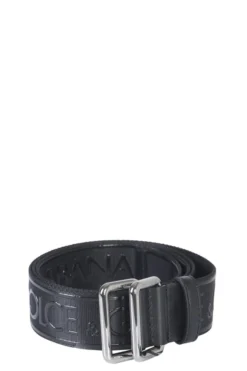 Dolce & Gabbana Logo Buckle Belt - Black
