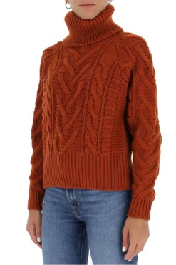 Dolce & Gabbana Turtleneck Cable-Knit Sweater - Red -Cheap Vestureo Store a703222dc1e7068a0d28fdfc98c420ed