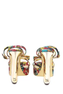 ( New Season ) Dolce & Gabbana Floral Jacquard Open Toe Sandals - Multi -Cheap Vestureo Store a78fc6adf501ed5c773b34ce7258266e