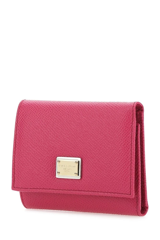 ( New Season ) Dolce & Gabbana Dauphine Zip Detailed Wallet - Pink 2 ( New Season ) Dolce & Gabbana Dauphine Zip Detailed Wallet - Pink - Image 2