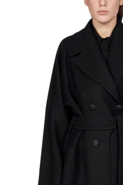 Dolce & Gabbana Double-Breasted Belted Coat - Black -Cheap Vestureo Store a7eb02d6319fd9fa69a3db1647b166cd