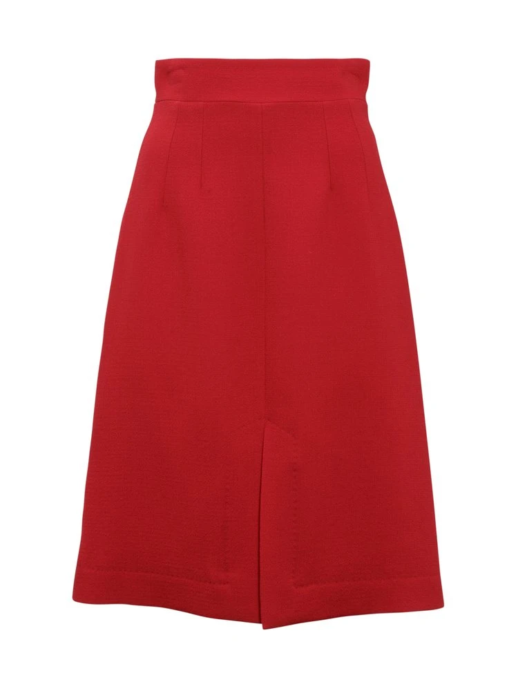 Dolce & Gabbana High-Waisted Skirt - Red 1 Dolce & Gabbana High-Waisted Skirt - Red