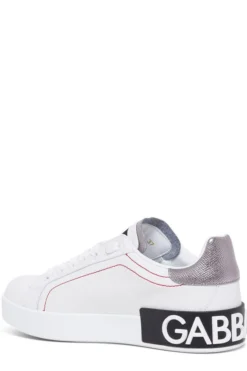 ( New Season ) Dolce & Gabbana Portofino Low-Top Sneakers - White -Cheap Vestureo Store a860ac2eaf8466587efc9d1c1e7e10ae