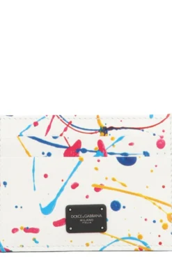 ( New Season ) Dolce & Gabbana Logo Graffiti Cardholder - Multi