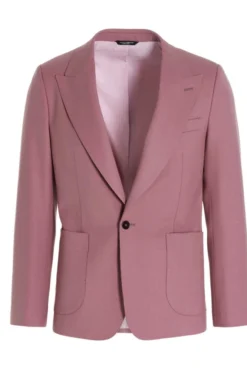 ( New Season ) Dolce & Gabbana Portofino-Fit Stretch Jacket - Pink