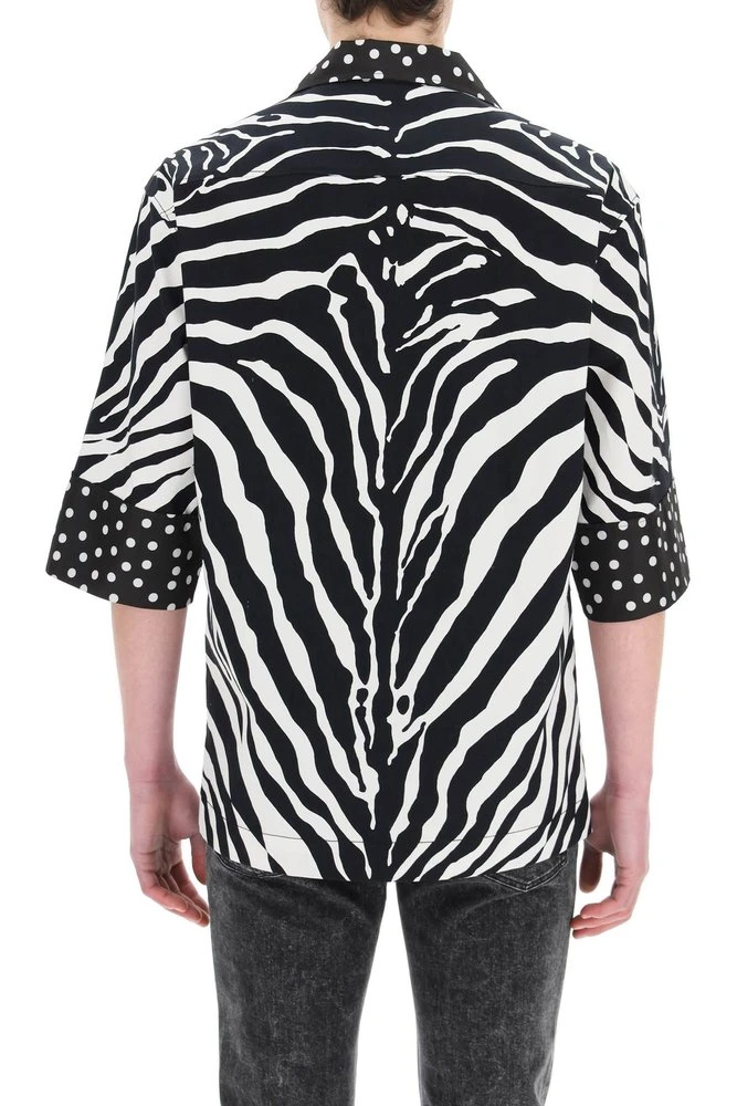 ( New Season ) Dolce & Gabbana Zebra Print Buttoned Shirt - Multi 3 ( New Season ) Dolce & Gabbana Zebra Print Buttoned Shirt - Multi - Image 3
