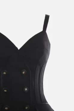 Dolce & Gabbana Double Breasted Sleeveless Top - Black -Cheap Vestureo Store a9af3b4982c20ef37ce661d5260e6057