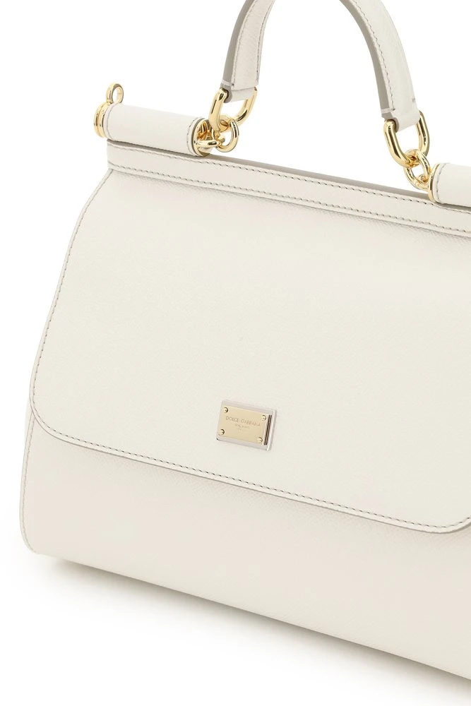 Dolce & Gabbana Sicily Medium Shoulder Bag - White 5 Dolce & Gabbana Sicily Medium Shoulder Bag - White - Image 5