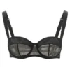 Dolce & Gabbana Tulle Balconette Bra - Black