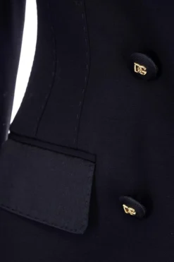 ( New Season ) Dolce & Gabbana Double-Breasted Slim Fit Blazer - Black 6 ( New Season ) Dolce & Gabbana Double-Breasted Slim Fit Blazer - Black -Cheap Vestureo Store aa582dc125888aab7234af9f0ebc3fff