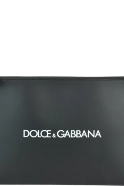 Dolce & Gabbana Logo Print Document Holder - Black